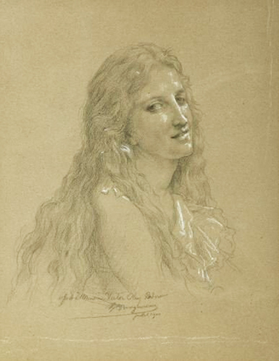 Drawing of a Woman William-Adolphe Bouguereau